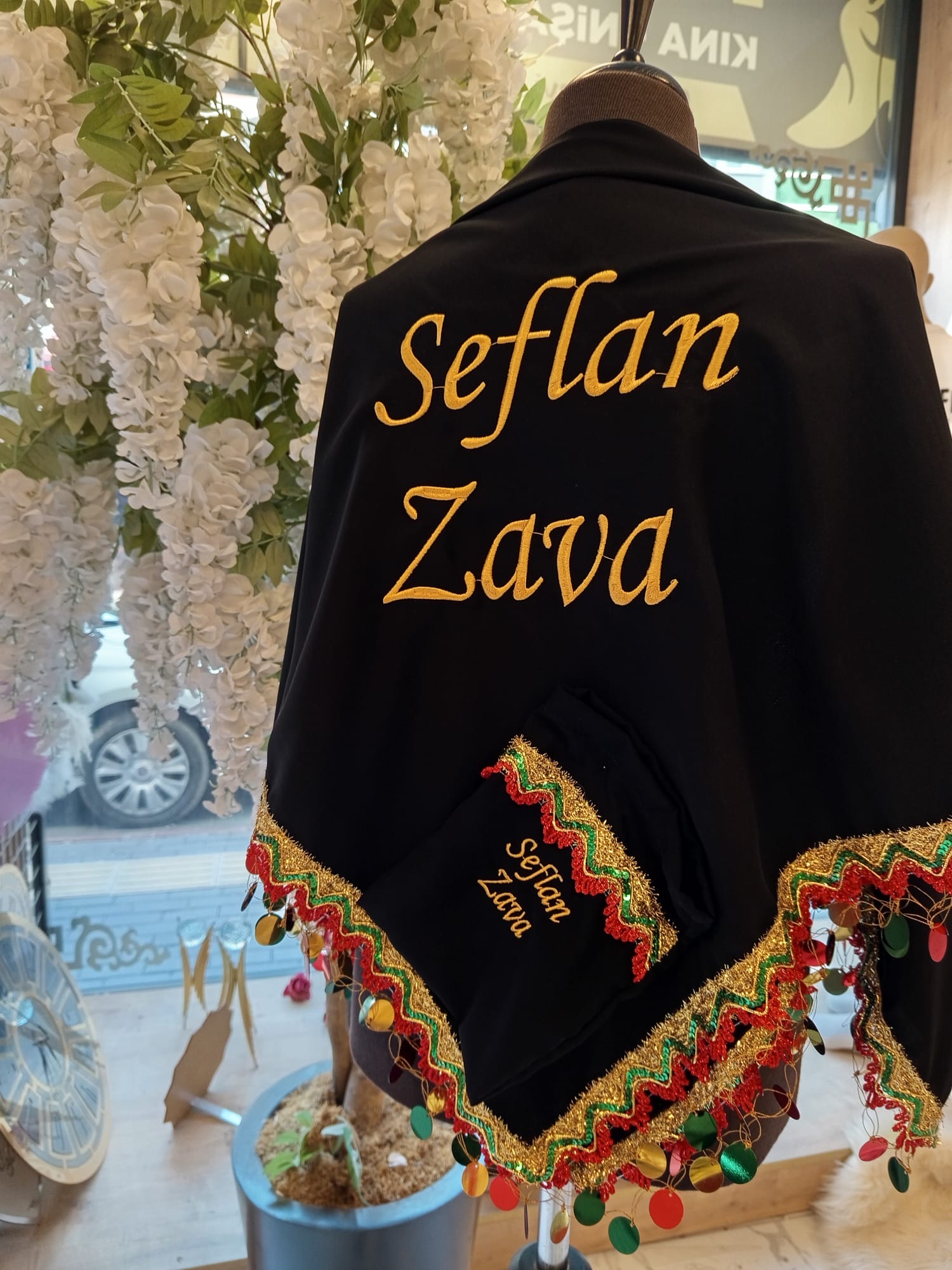 Yöresel Şeritli Damat Şalı