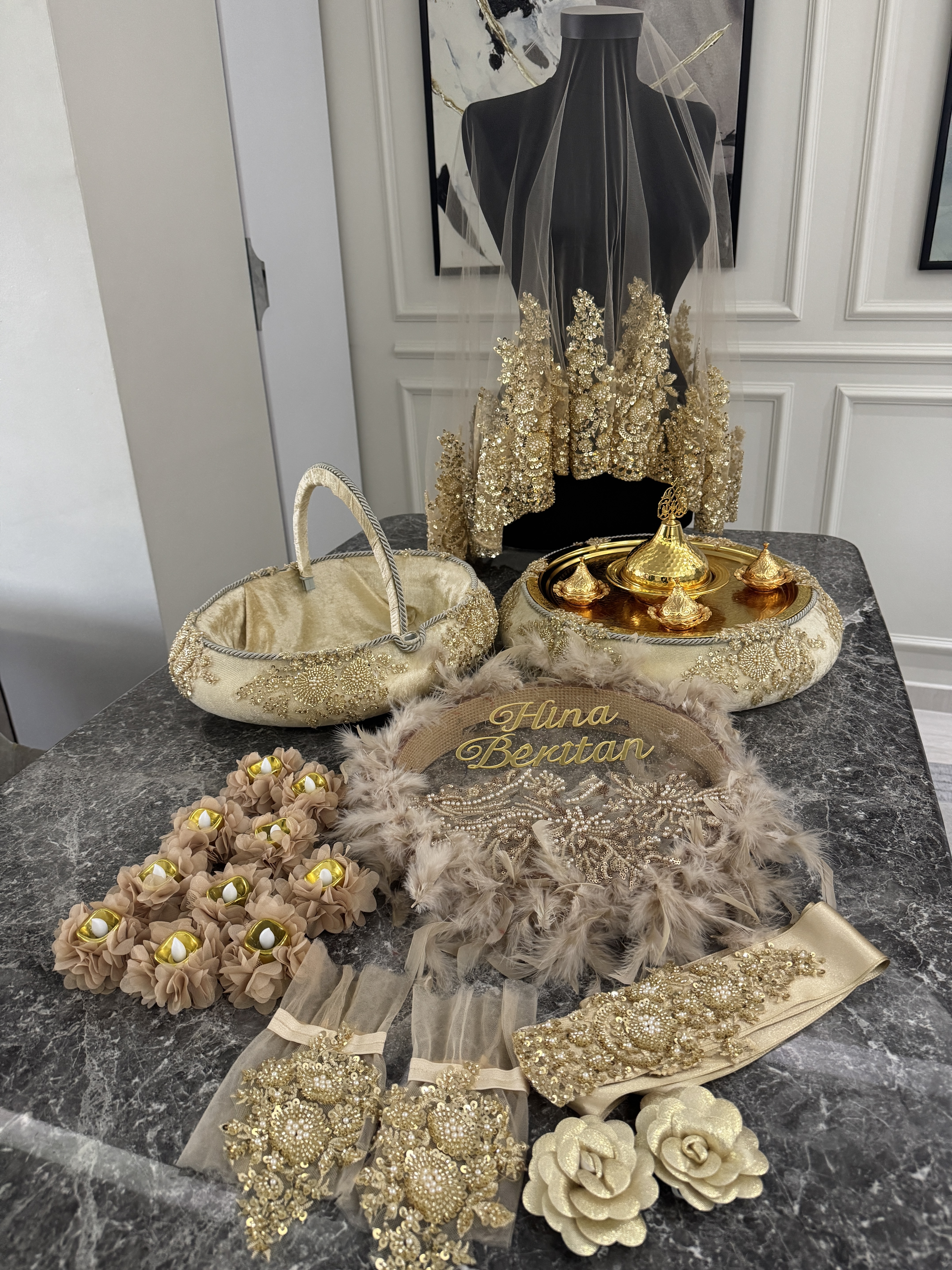 Gold Kına Seti Malzemeleri