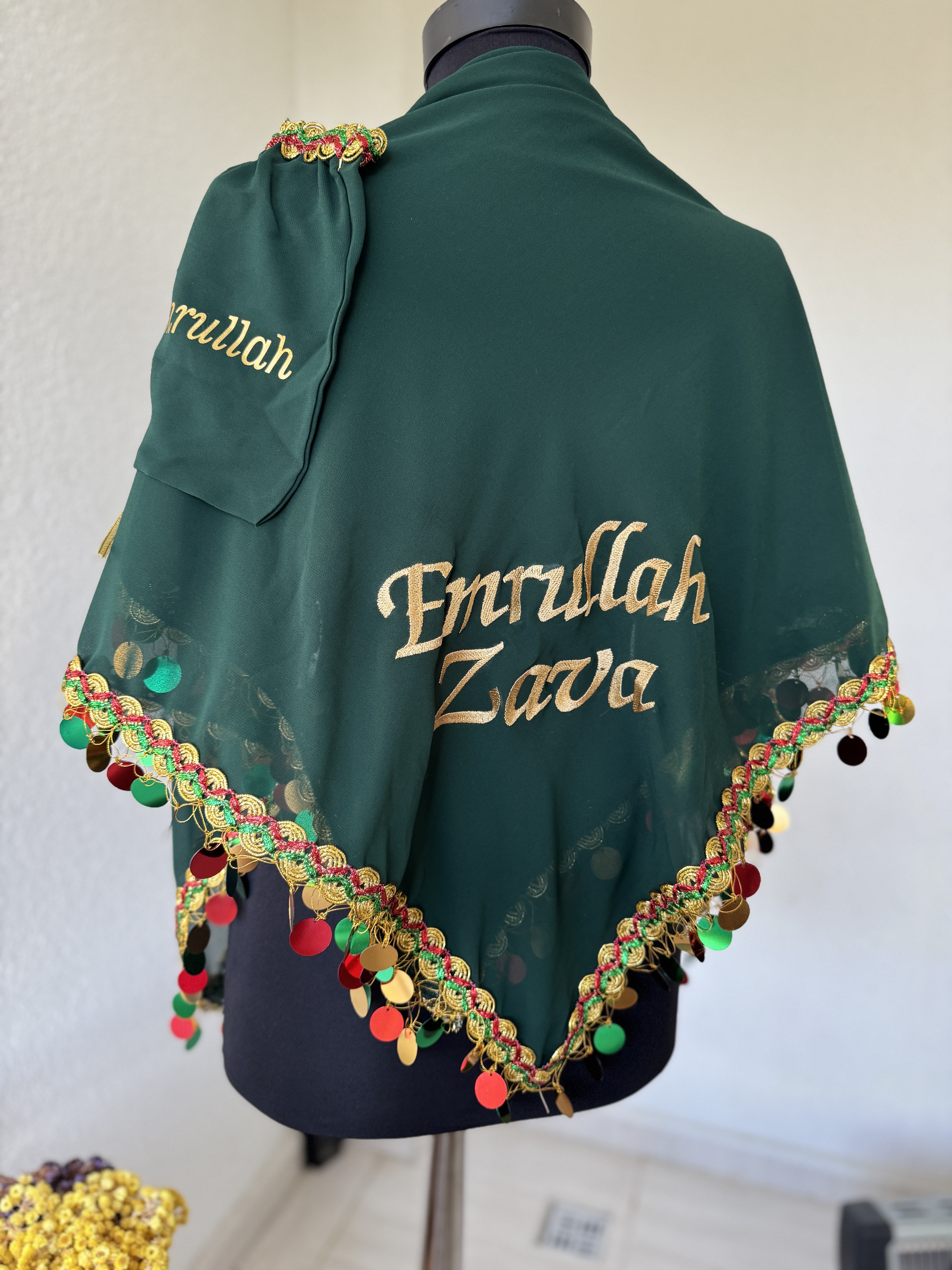 Yöresel Renkli Damat Şalı